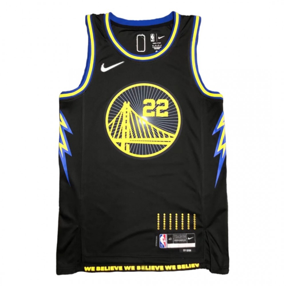 Men's Golden State Warriors Andrew Wiggins #22 Black 2021/22 Swingman Jersey - City Edition-Pro Kit Vault | Brand New 26/27 Sports Jerseys